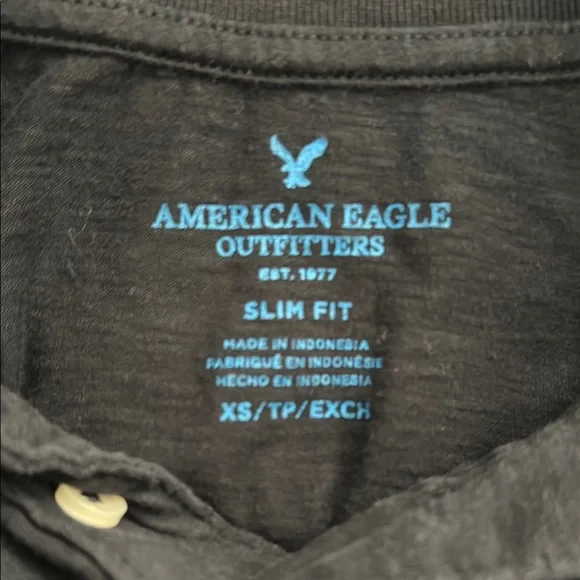 American Eagle Black Polo Shirt - Picture 4 of 5